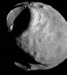 Stickney crater on Phobos