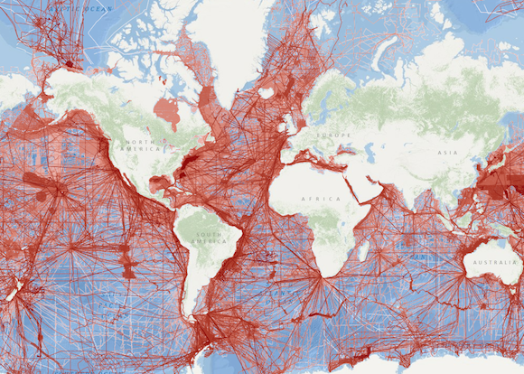 NOAA Trackline Bathymetry Surveys