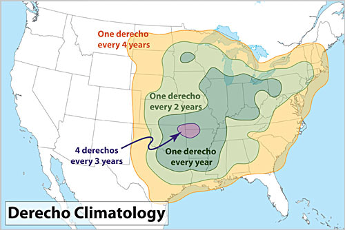 Map of US with contour lines over most of eastern half centering on Arkansas Mississippi border.