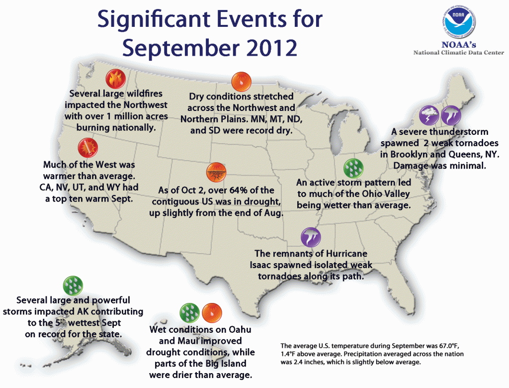 Significant events for September 2012 in United States | EarthSky