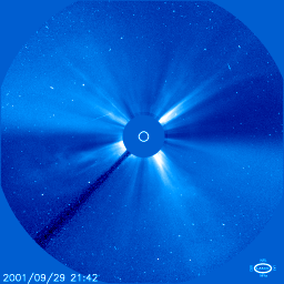 Coronal mass ejection in 2001