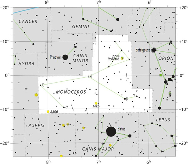 Constellation chart.