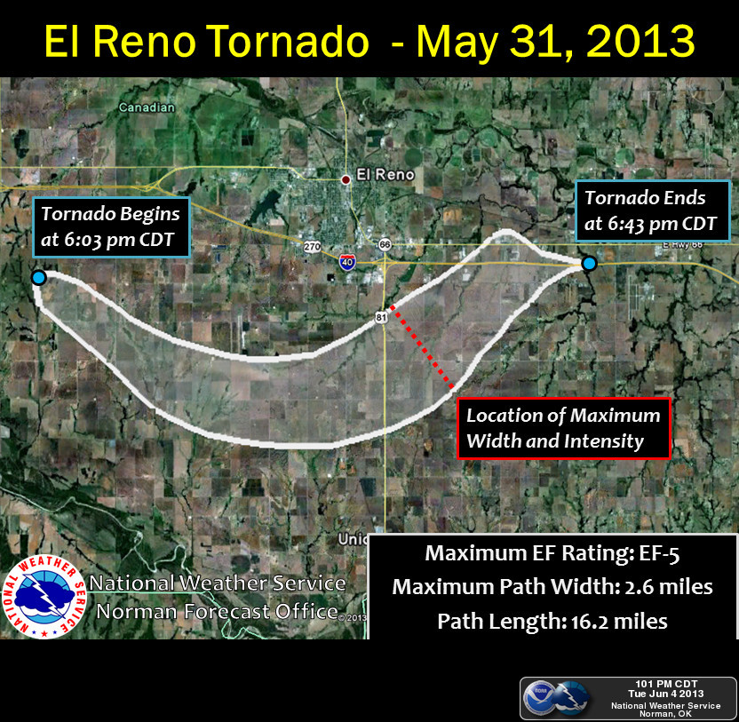 El Reno Tornado On May 31 Now Widest In US Earth EarthSky