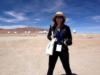 Just hanging out at the array. No big deal. Photo by EarthSky