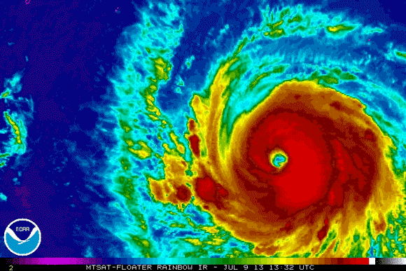 Super Typhoon Soulik on July 10, 2013