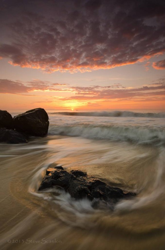 Taken at sunrise July 29, 2013 at Sea Bright Public Beach, New Jersey. Via Steve Scanlon Photography. See more photos from Steve here.