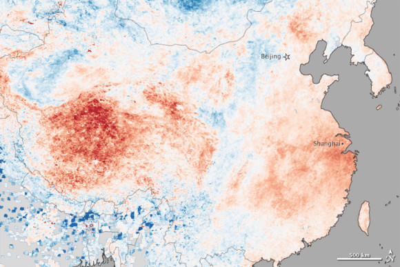 China heat wave from space | Earth | EarthSky