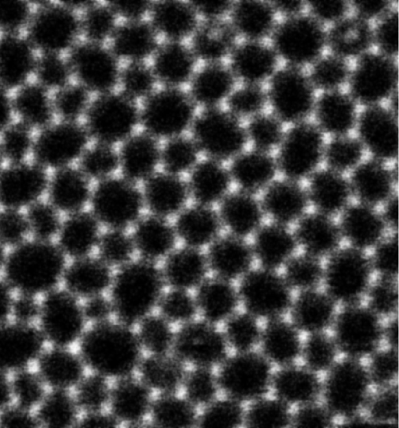 Direct Imaging of a Two-Dimensional Silica Glass on Graphene. Credit: P.Y. Huang, S. Kurasch et al. 