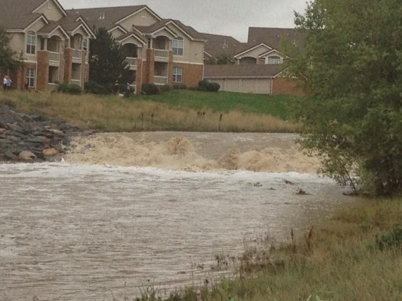 Flooding near Superior, Colorado on September 12, 2013. Image Credit: Kelly Keene