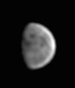 Preliminary image of moon by Juno spacecraft, October 9, 2013. Image via NASA / JPL SWRI Malin Space Science Systems JUNO spacecraft. Image work by Andrew R Brown.