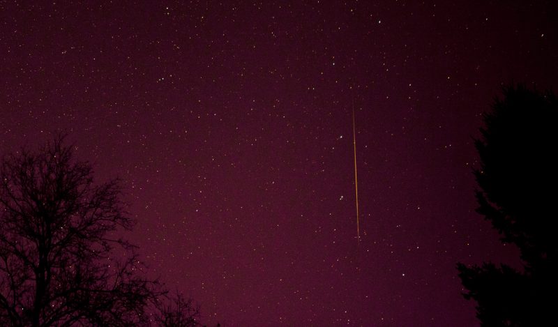 Shoot photos of meteors: Geminid meteor in 2012 by Henry Shaw.