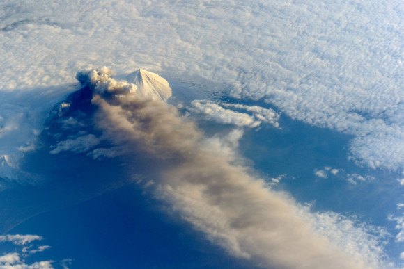 Pavlof Volcano May 18, 2013 via ISS