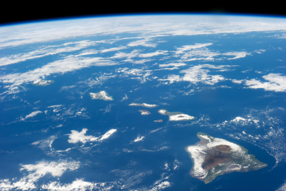 Hawaii Ocean Satellite Earthsky