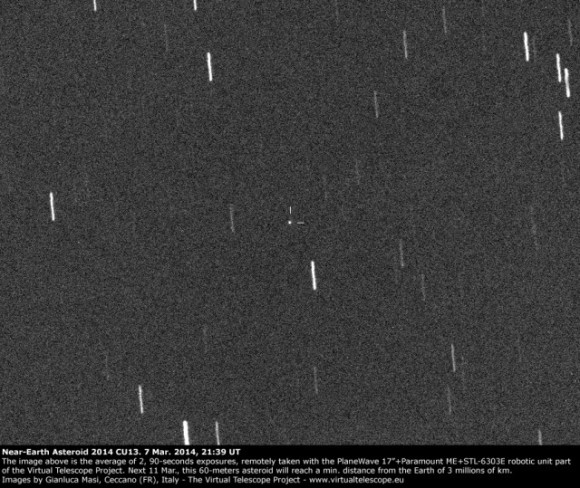 Asteroid 2014 CU13
