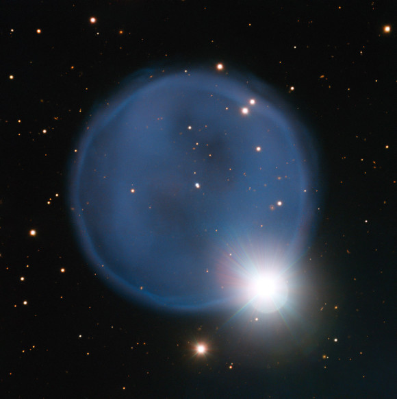 The planetary nebula Abell 33 captured using European Southern Observatory's Very Large Telescope.  Via ESO.