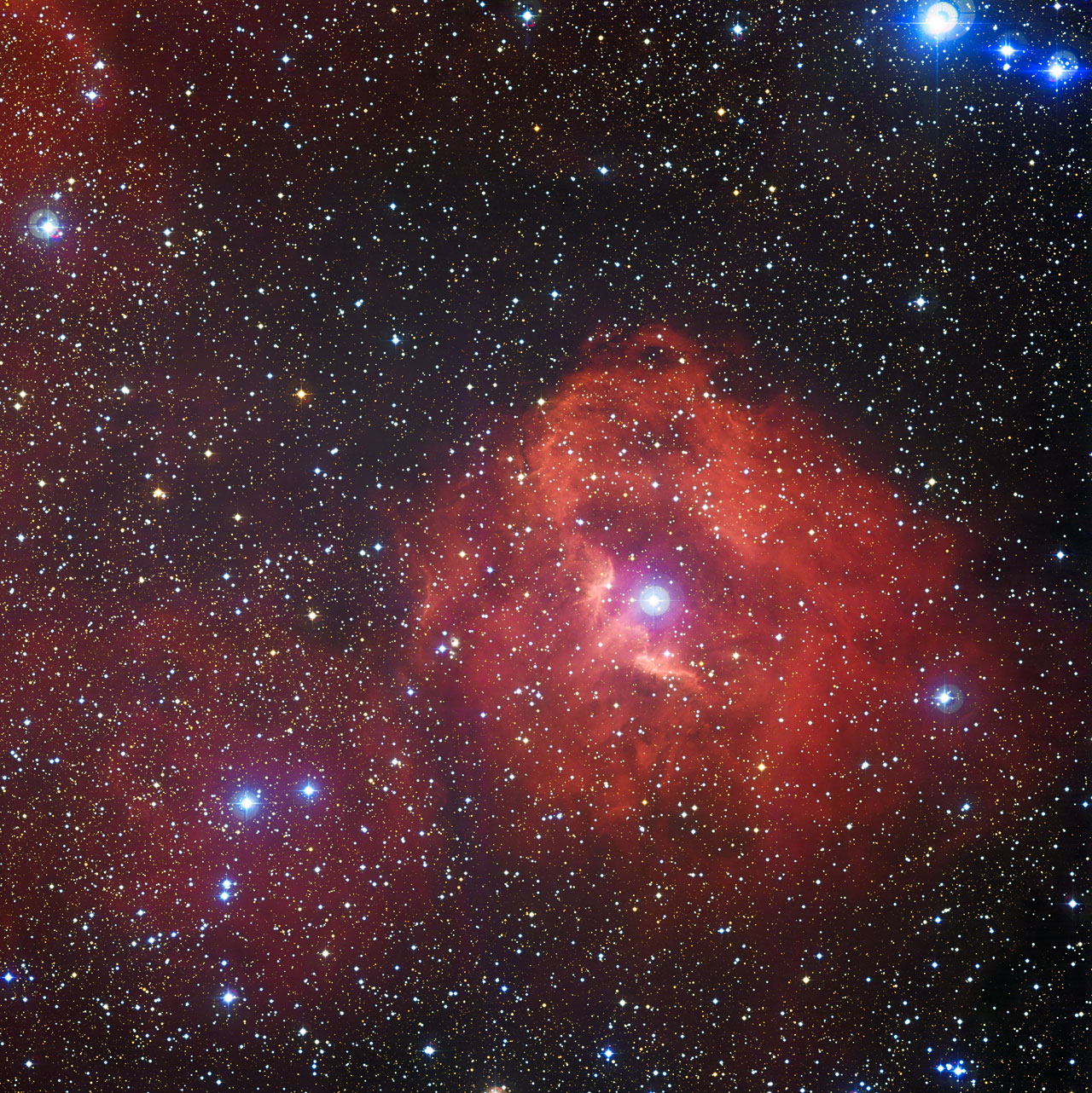 red space nebula