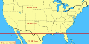 United States Latitude Map EarthSky United States Latitude Map 300x150