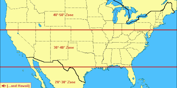 Map Of United States With Latitude And Longitude Lines - United States Map