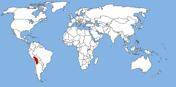 The location of the Altiplano in S. America, via Wikimedia Commons.