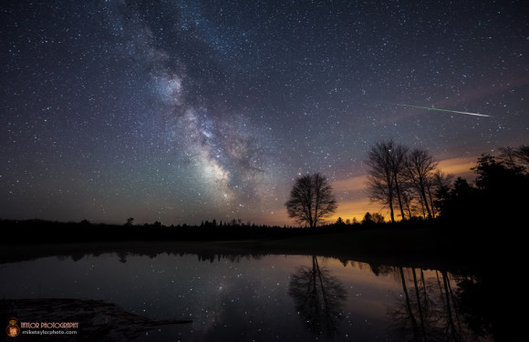 Eta Aquarid meteor captured on May 6, 2014 by Mike Taylor.  Visit Taylor Photography.