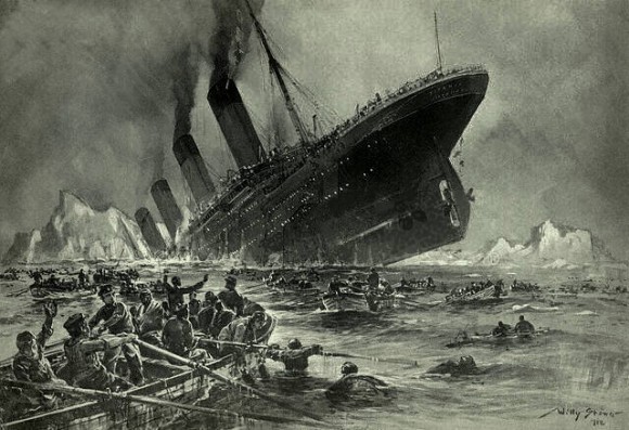 “Der Untergang der Titanic.” Illustration by Willy Stöwer