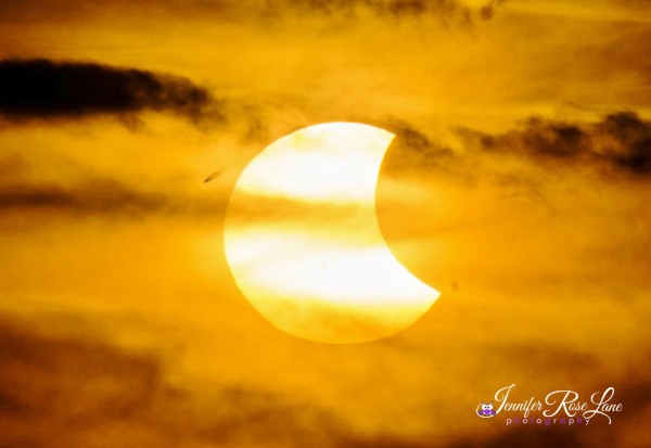 October 23 partial solar eclipse from Jennifer Rose Lane in West Virginia.