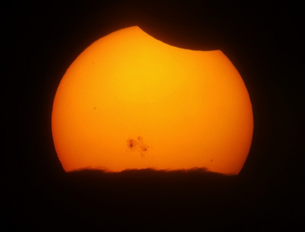 October 23 partial solar eclipse by Mikael Linder in Brownsville, Texas