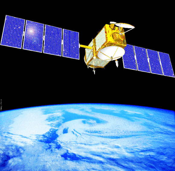 Artistic drawing of the Jason-1 satellite. Image Credit: NASA.