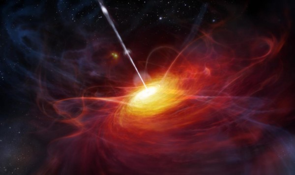 Artist's concept of the heart of a quasar, via IAA-CSIC