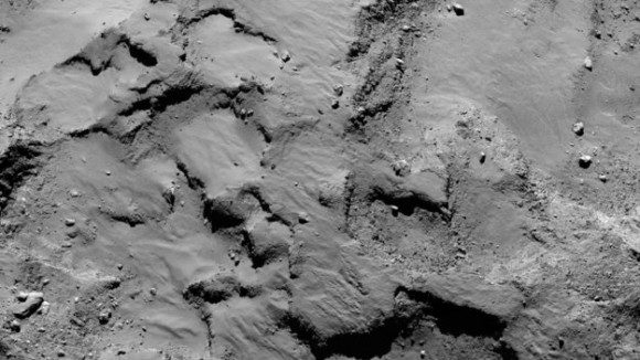 Philae’s primary landing site – mosaic. Image credit: ESA