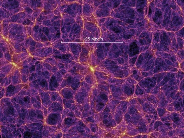 Astronomers believe the early universe was nearly uniform as it expanded outward from the Big Bang.  By a few billion years after the Big Bang, areas of slightly higher density had evolved to become galaxy clusters and groups, with sparsely populated regions devoid of galaxies in between.  The universe as a whole evolved to this honeycomb-like structure, sometimes called the 