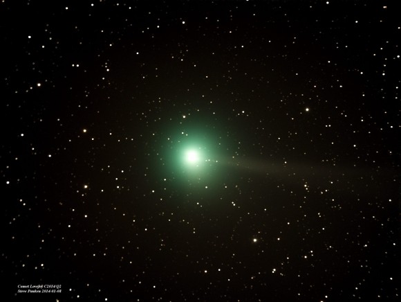 Comet Lovejoy on January 8, 2015 by Steve Pauken in Winslow, Arizona.