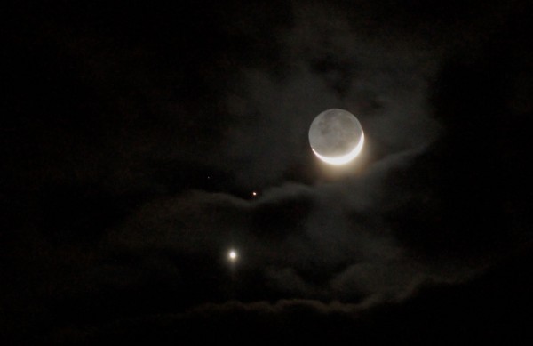 Terry Lee Smith caught the planets and moon from Pocatello, Idaho