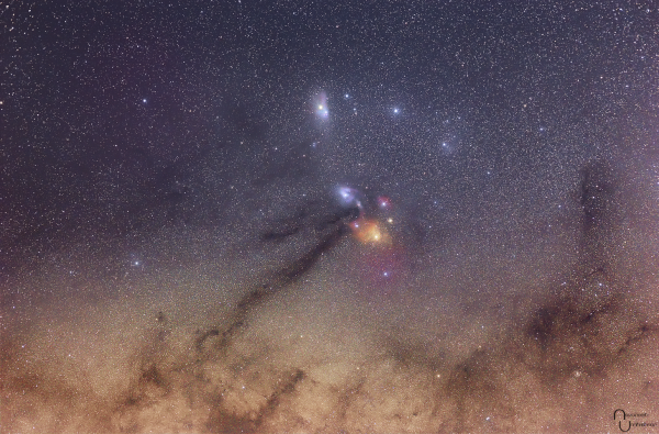 View larger. | Antares and part of the Rho Ophiuchi cloud complex by Navaneeth Unnikrishnan.  Visit Navaneeth on Facebook.
