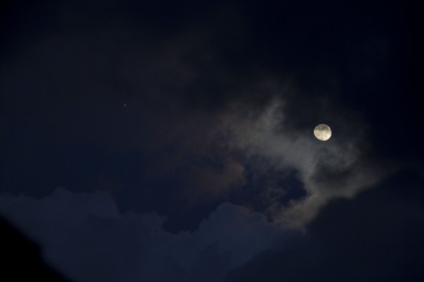 Michael Reagan submitted this photo.  He caught the moon and Jupiter on March 2 from Fort Mohave, Arizona.