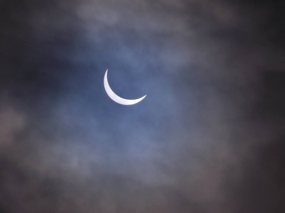 The eclipse viewed in Runcorn Cheshire Northwest UK by Rox Widnes