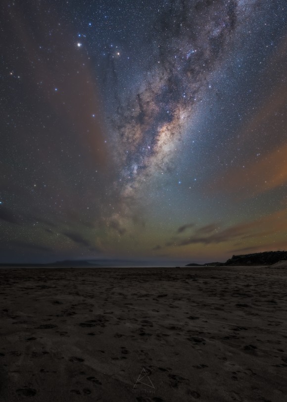 Milky Way shot from Pakiri Beach, New Zealand on February 28, 2015. Photo credit: Amit Kamble