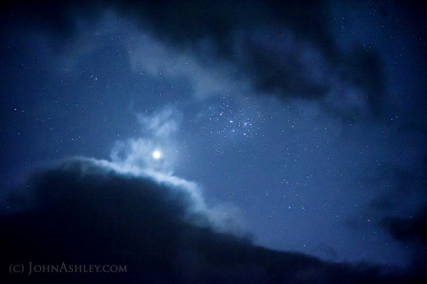 John Ashley in Montana caught this photo of Venus and the Pleiades on April 11.