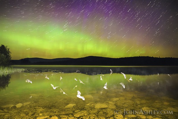 John Ashley in Montana captured the images to make this composite on the morning on June 23.  He wrote:  
