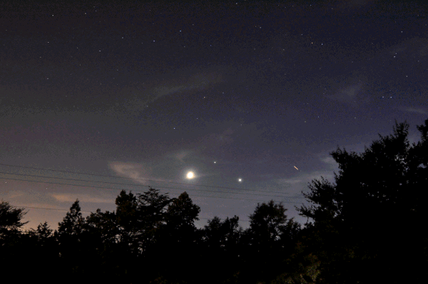 David Wilson caught the International Space Station zipping past the planets and moon on June 20, 2015.