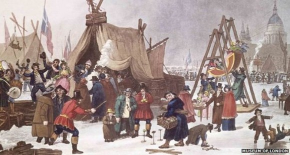 London’s ‘frost fairs’ are a thing of the past – not the future. Image credit: Museum of London