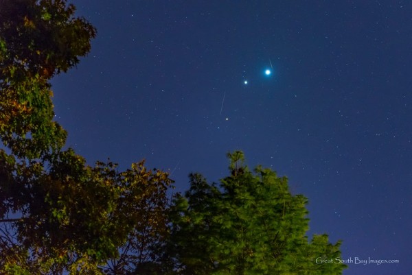 Venus Jupiter Mars 10 24 15 Great South Bay Images Mike Busch Earthsky