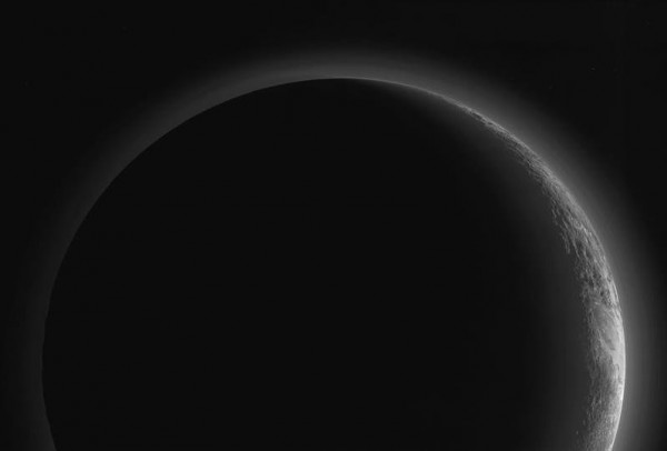 Image via New Horizons spacecraft on July 14, 2015.