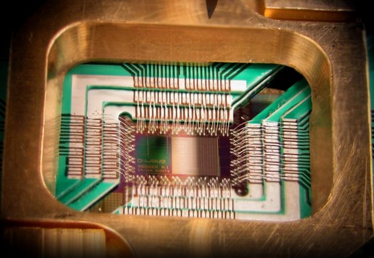 The DWave chip is promoted as a quantum computer. Credit: DWave / One Universe at a Time