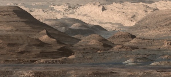  It is not Arizona or Utah...this is planet Mars as seen by Curiosity on September, 2015.  This image shows regions that include a long ridge teeming with hematite, an iron oxide. Just beyond is an undulating plain rich in clay minerals. And just beyond that are a multitude of rounded buttes, all high in sulfate minerals. The changing mineralogy in these layers of Mount Sharp suggests a changing environment in early Mars, though all involve exposure to water billions of years ago. Image via NASA/JPL-Caltech/MSSS