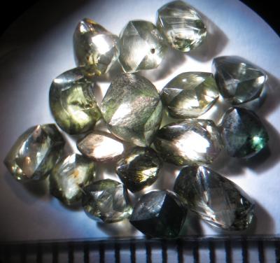 A collection of the Witwatersrand diamonds. Image credit: Wits University
