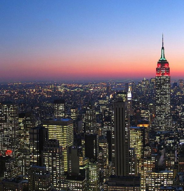 Twilight over Manhattan, New York City