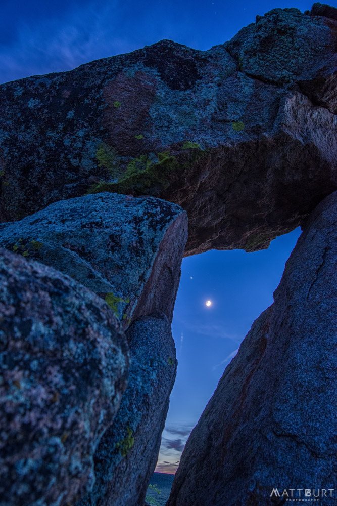 Moon and Jupiter as captured from the Hartman Rocks Recreation Area in western Colorado, via Matt Burt Photography.