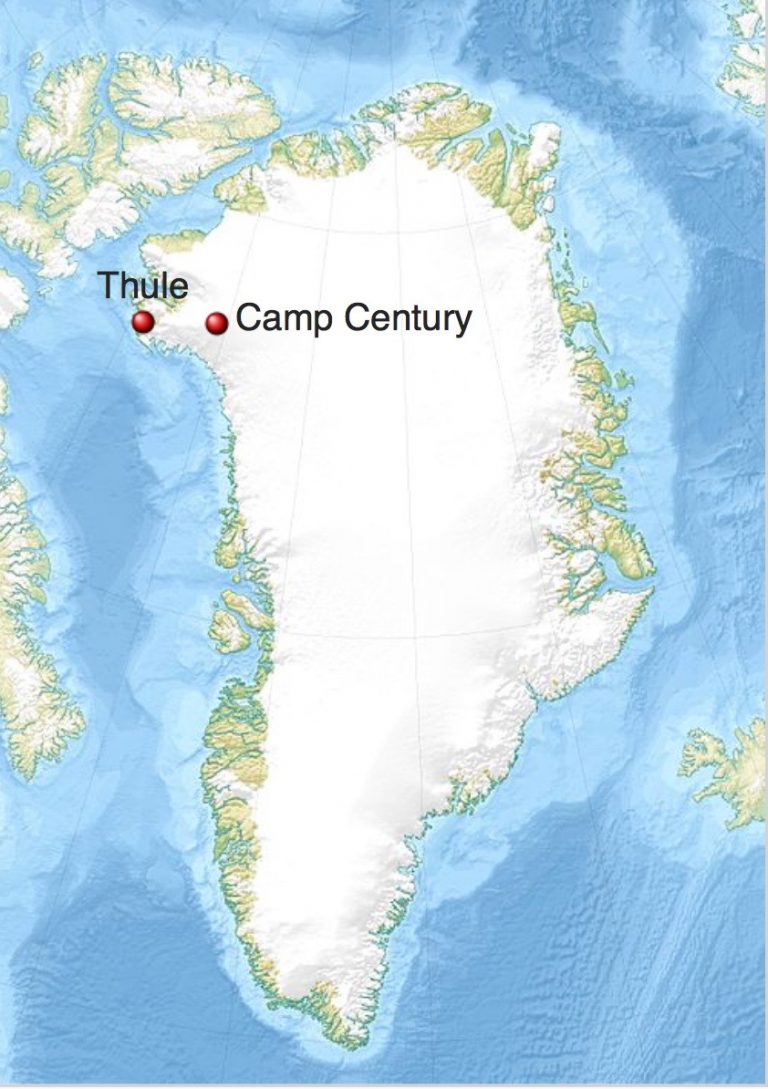 camp century greenland map EarthSky