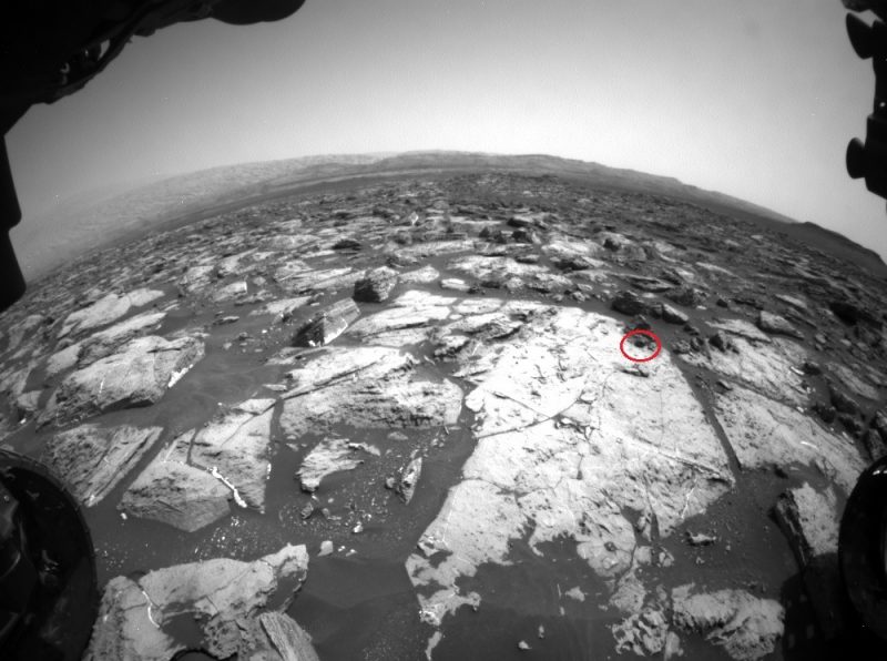 Image via Curiosity rover on Mars/ NASA/JPL/ASU.